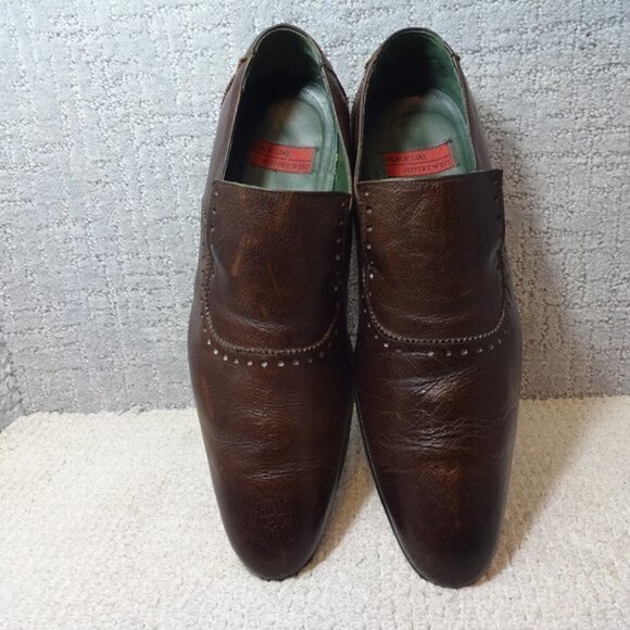 BlackLine Jeffery West Other - Blackline Jeffery West Mens Size EU 44 US 11 Brown Leather Slip on Brogue Shoes